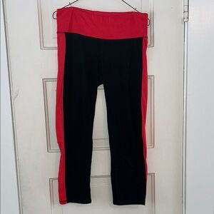 Kids Coral and Black Leggings